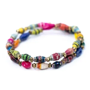 Bracelet -  Mediterranean Double Wrap Multi