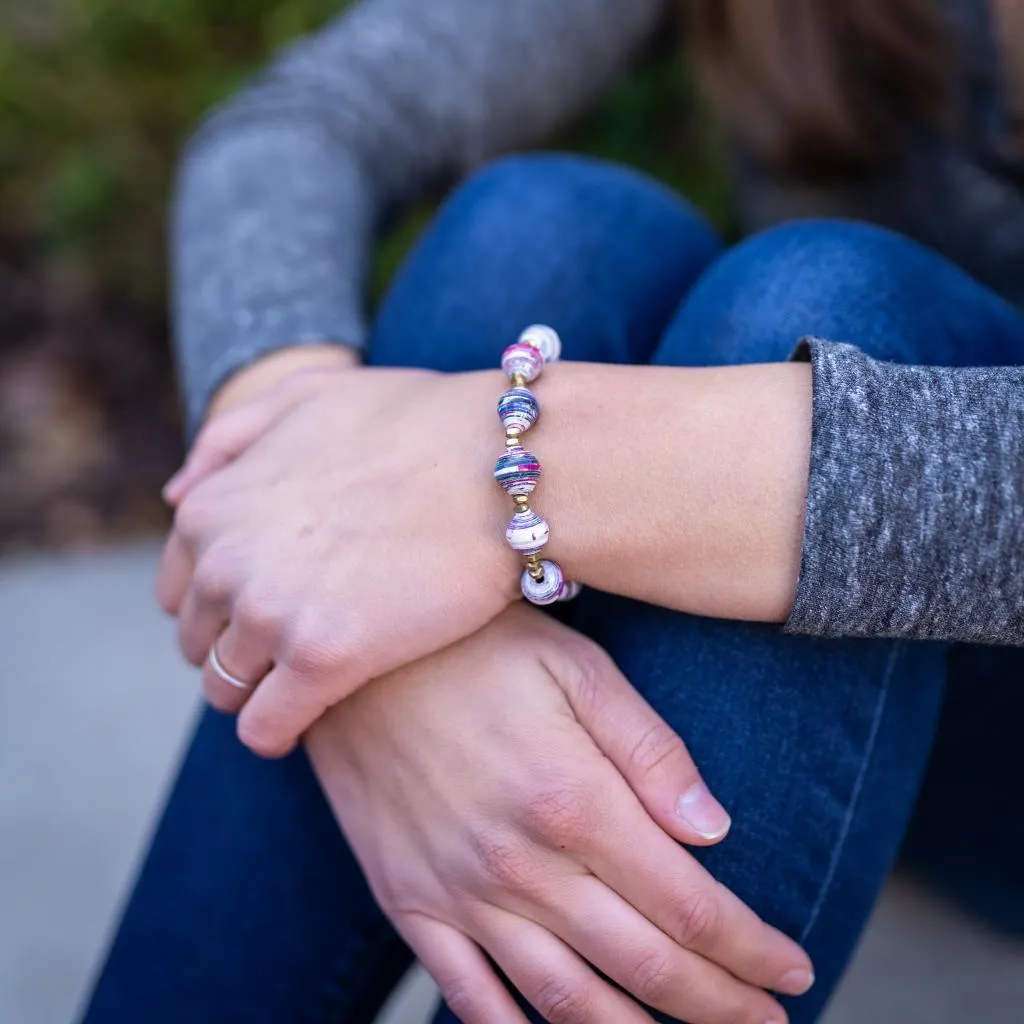 Bracelet -  Purple Rain Multi