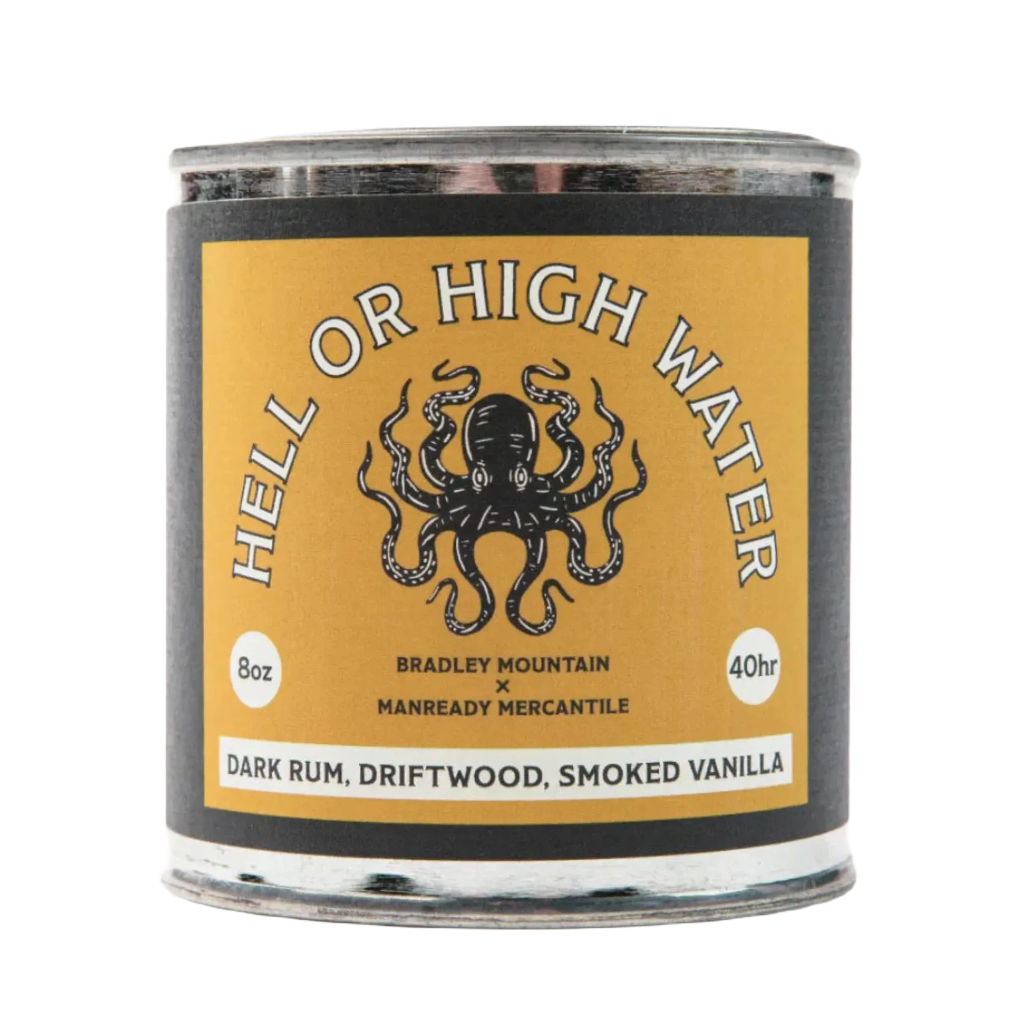 Bradley Mountain Hell Or High Water Dark Rum, Driftwood & Smoked Vanilla Candle