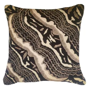 Brahmin Moth Black Lounge Cushion