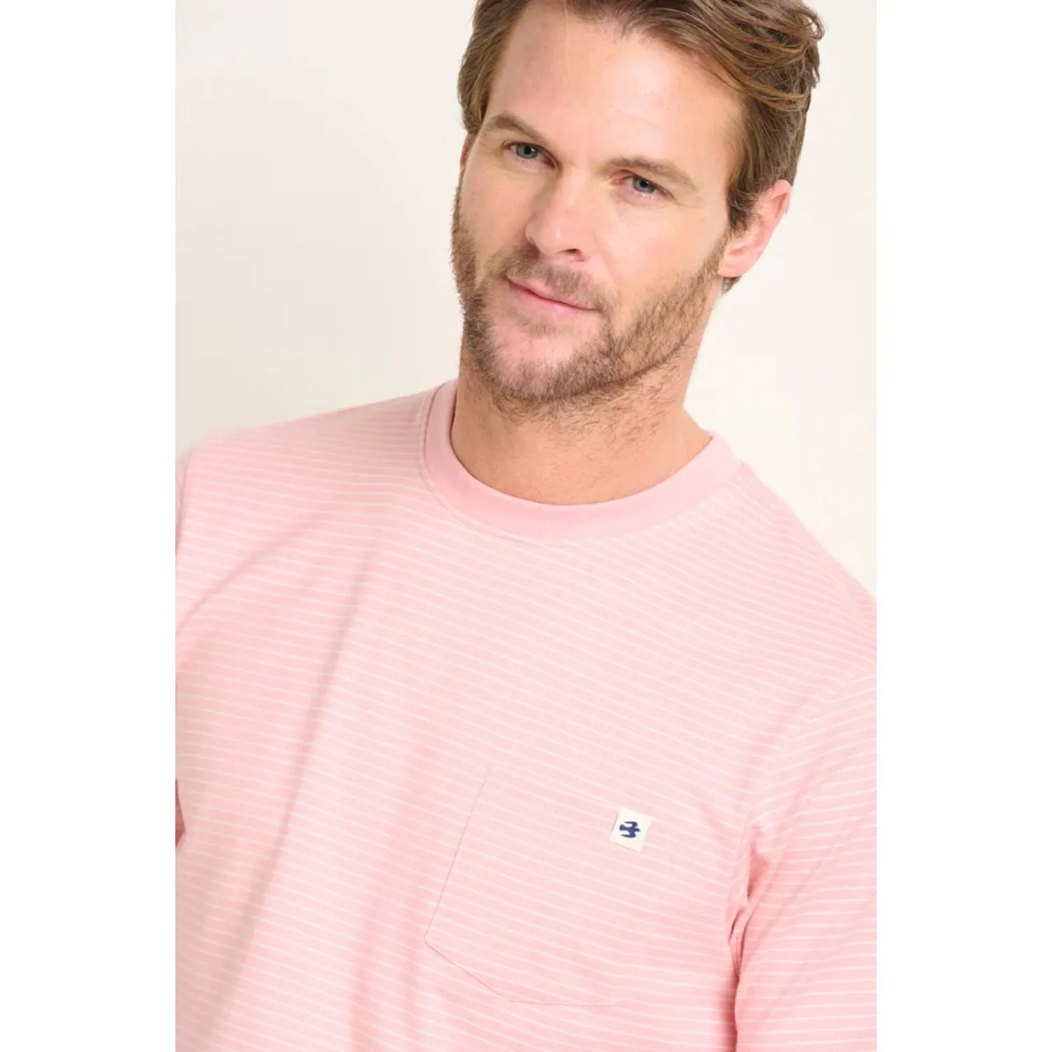 Brakeburn S Pink Stripe T-Shirt