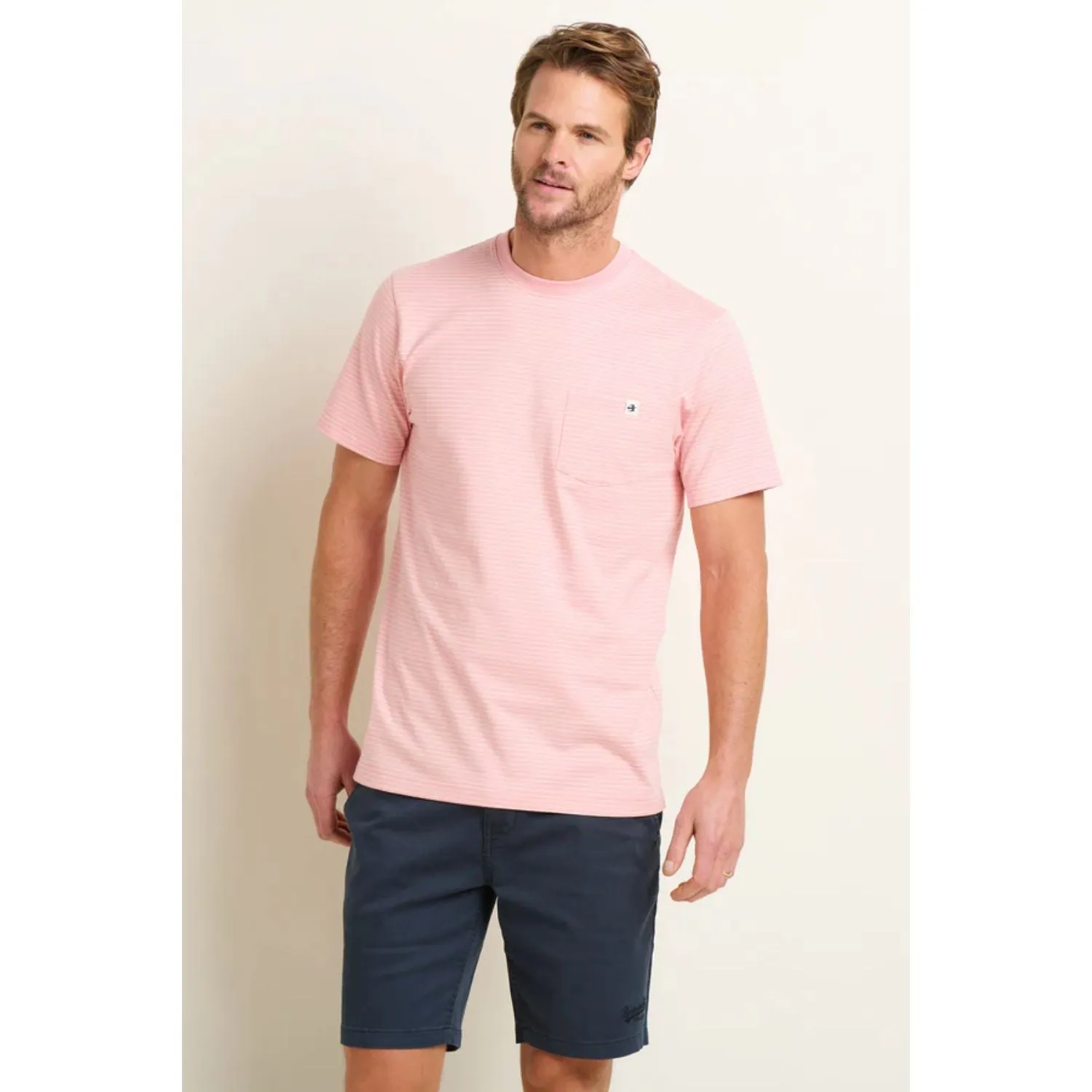 Brakeburn S Pink Stripe T-Shirt