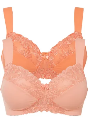 Bralette bra (2 pieces per pack) Bpc Selection, orange