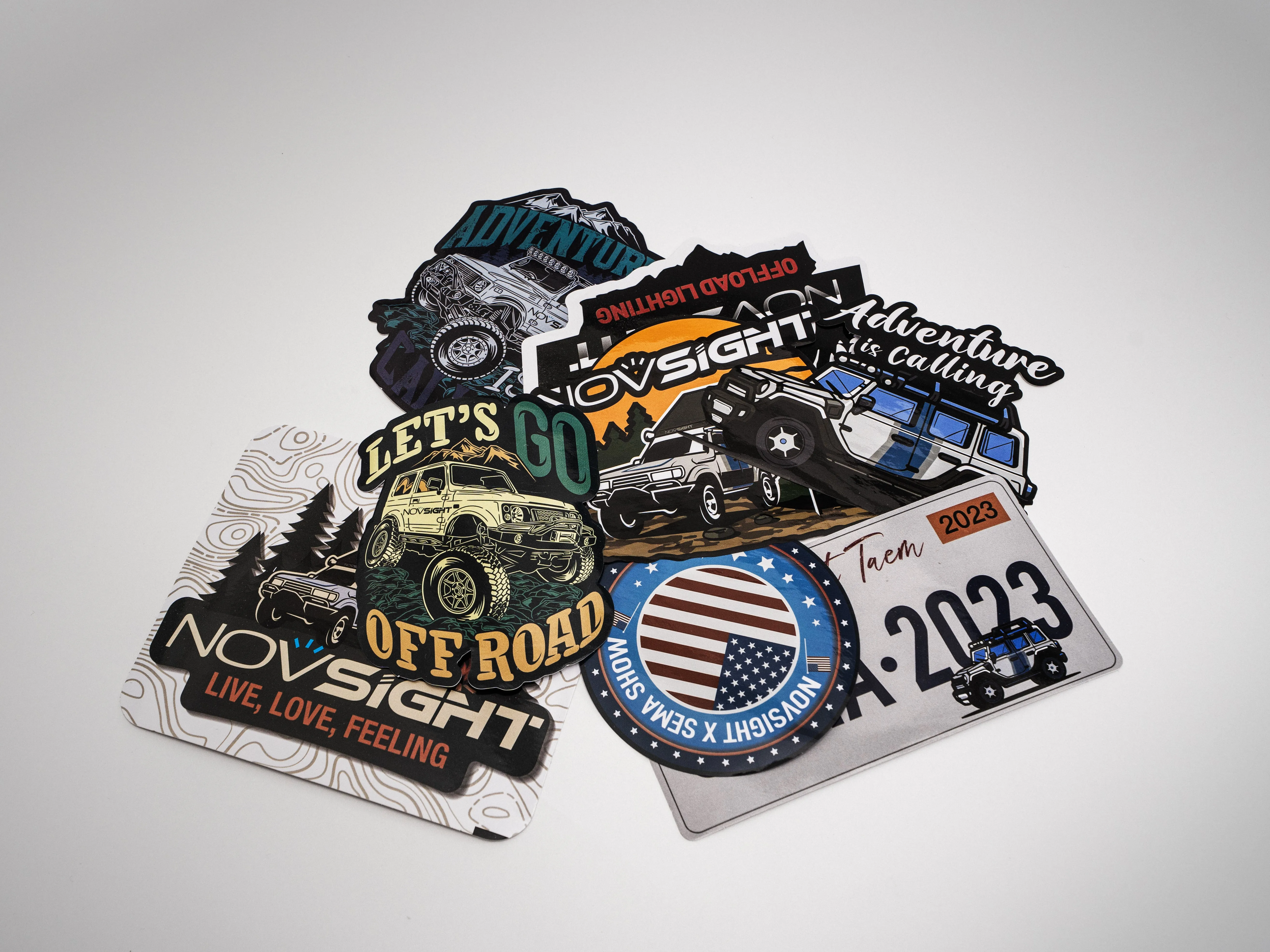 Branded Custom Novsight Logos Sticker Pack