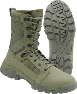 Brandit Defense boots with rubber sole, olive