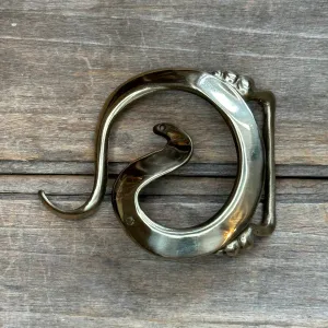 Brass John Gross Serpent Indiana Metal Craft Belt Buckle