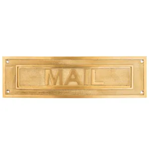 Brass Mailbox Plaque Plate BMP43