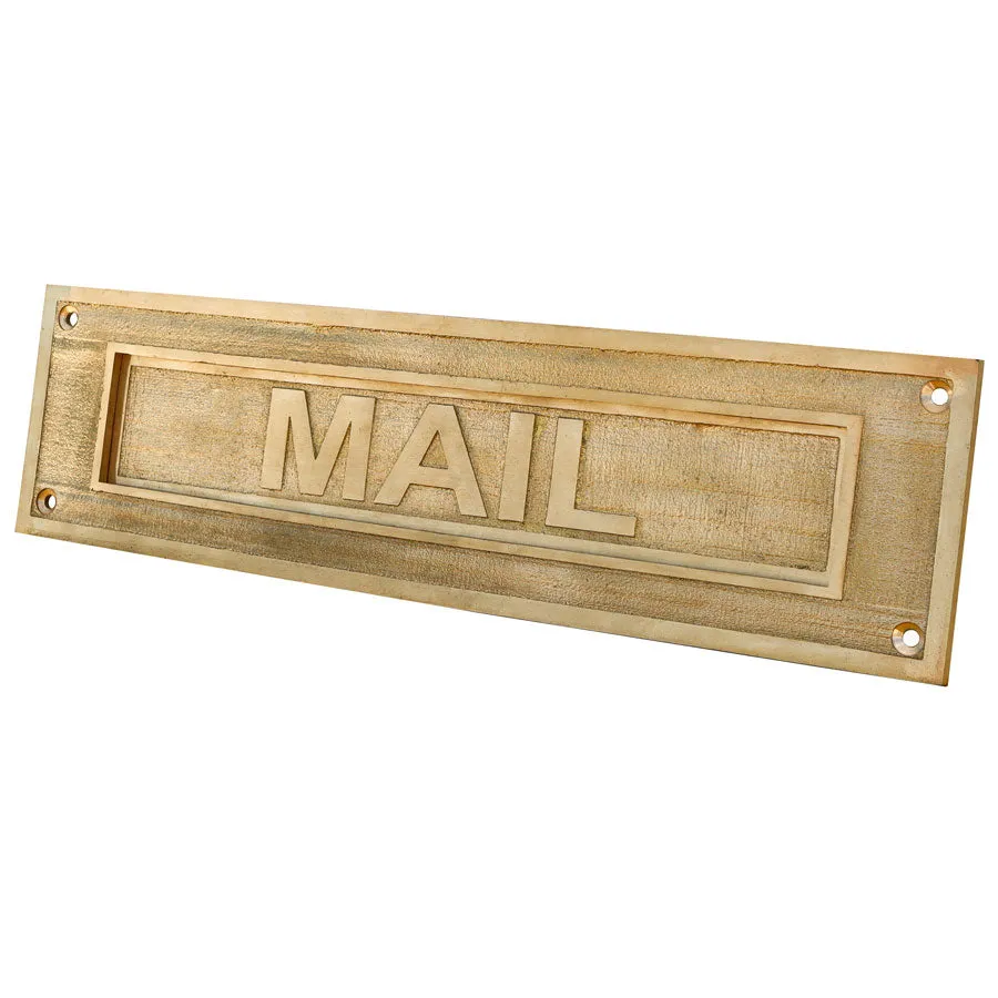 Brass Mailbox Plaque Plate BMP43