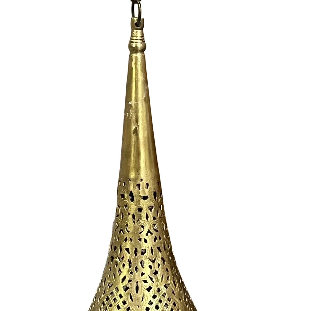 Brass Teardrop Lantern - Large