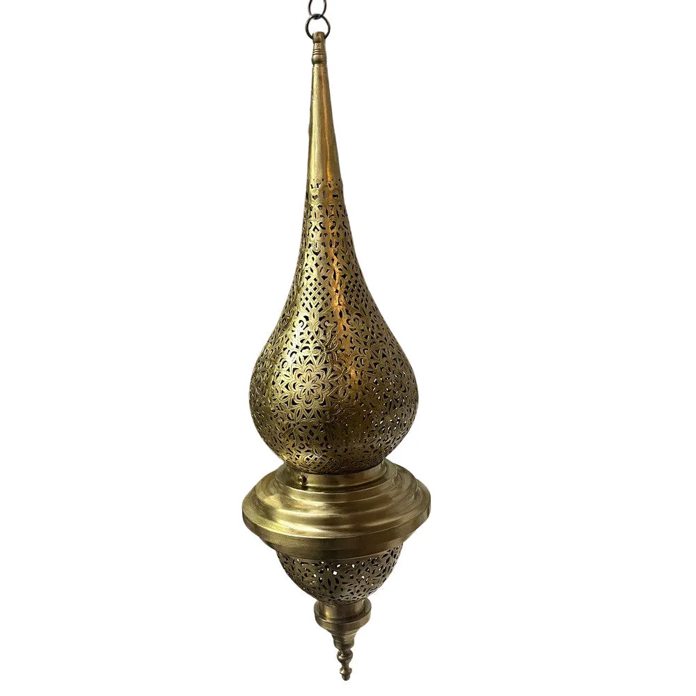 Brass Teardrop Lantern - Large