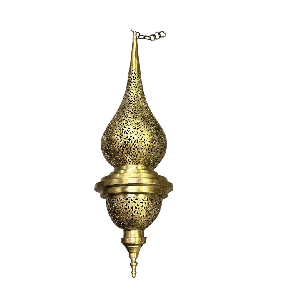 Brass Teardrop Lantern - Large