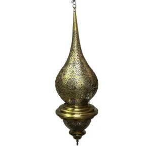 Brass Teardrop Lantern - X-Large