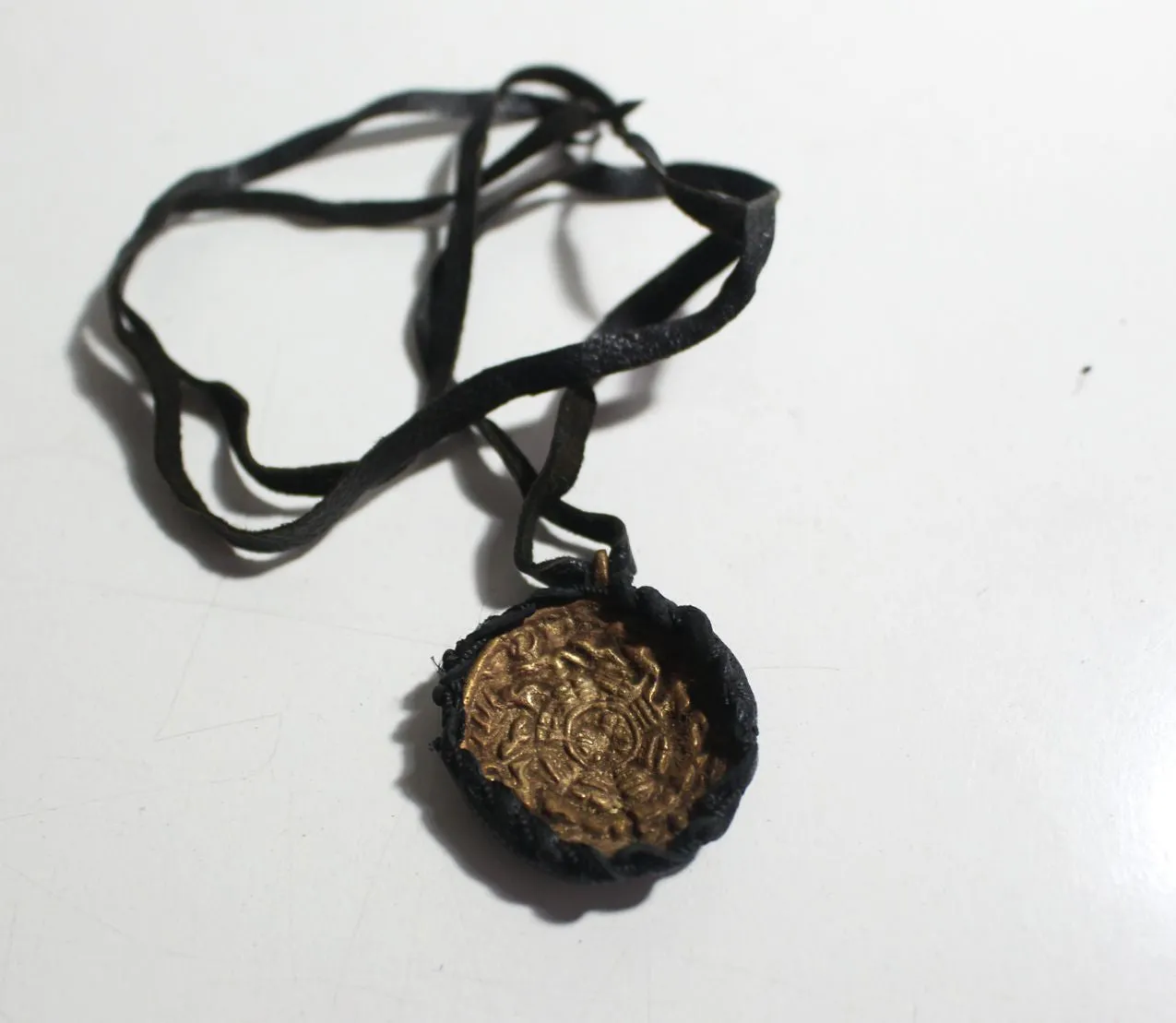 Brass Tibetan Calender Pendant