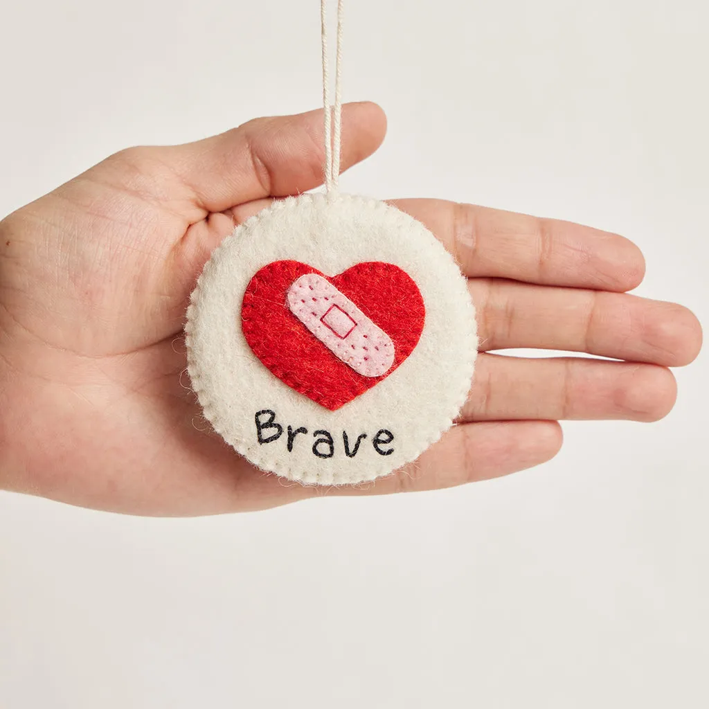 Brave With Love Badge