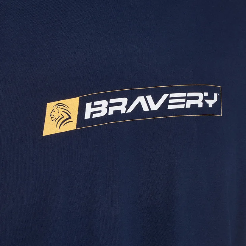 Bravery Lion T-Shirt - Navy blue