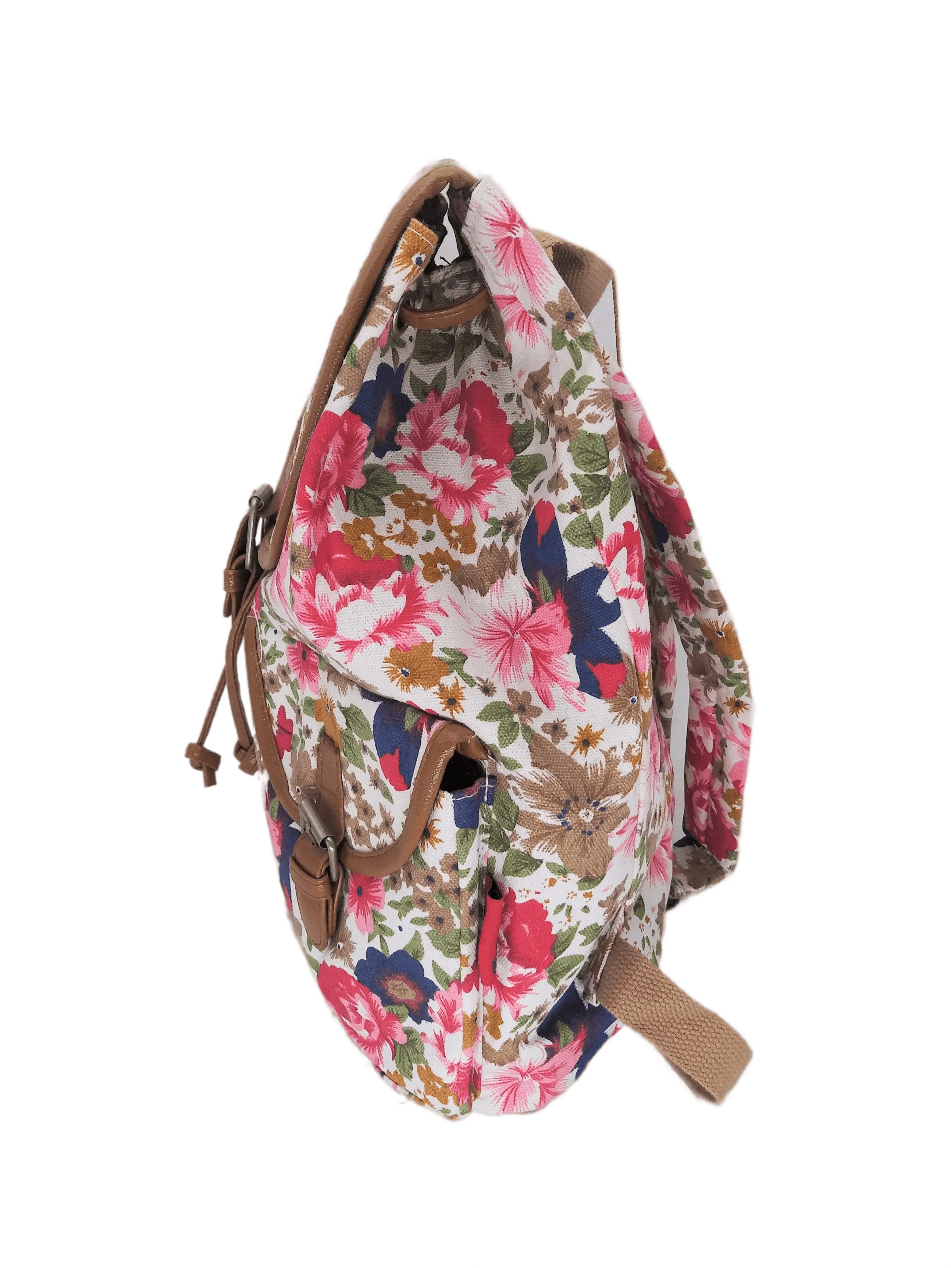 Bravo! Backpack Rucksack Drawstring (Bloom, Cream)