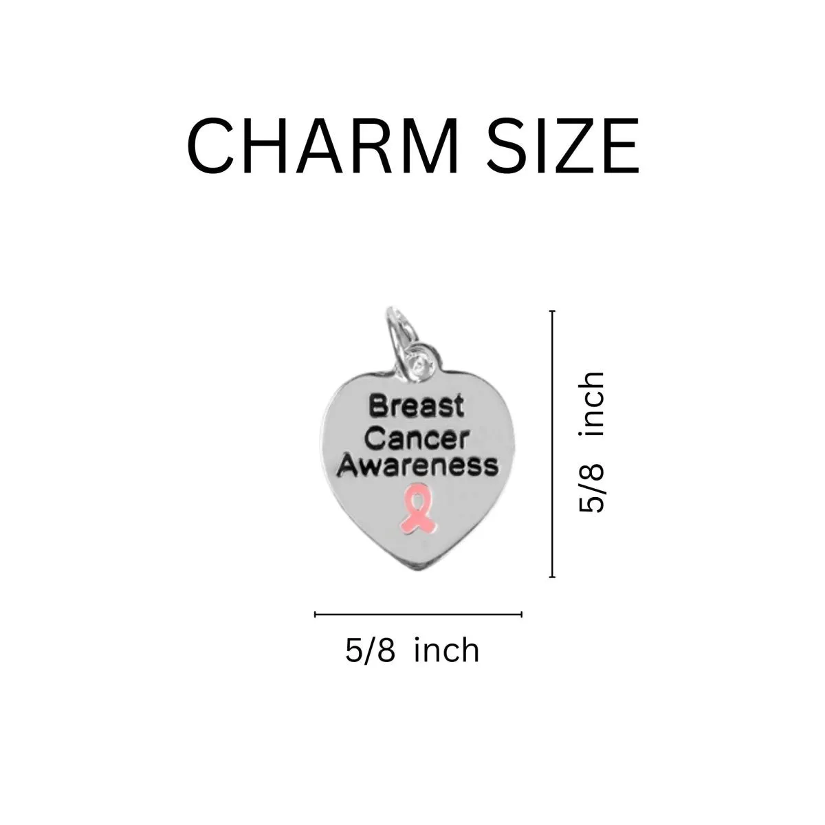 Breast Cancer Heart Mom Charm Retractable Charm Bracelets