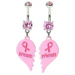 Breast Friends Belly Button Ring Set