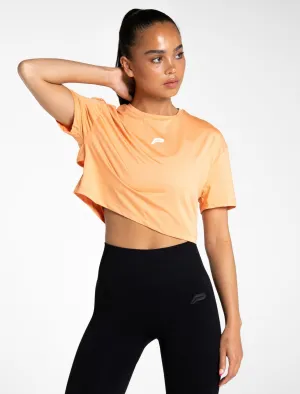 Breeze Crop T-Shirt - Coral