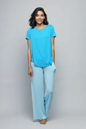 Breezy Blue Flared Lounge Set