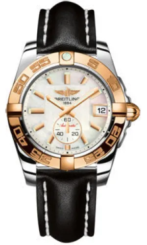 Breitling - Galactic 36 Automantic Steel-Rose Gold - Leather Strap