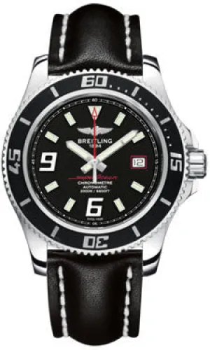 Breitling - Superocean 44 Polished Steel - Leather Strap