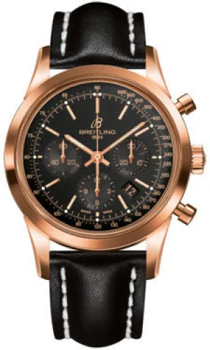 Breitling - Transocean Chronograph Red Gold - Leather Strap