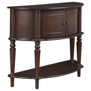 Brenda Console Table with Curved Front Brown