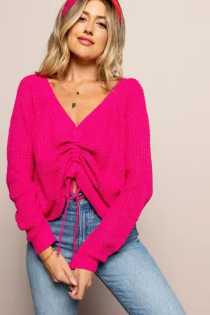 Brenna Sweater in Pink in Pink