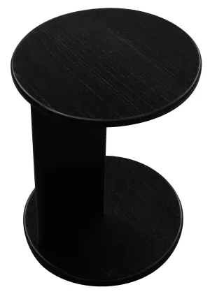 Brentwood Round Lamp Table (Black)