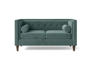 Brescia 2 Seater Sofa Teal Velvet