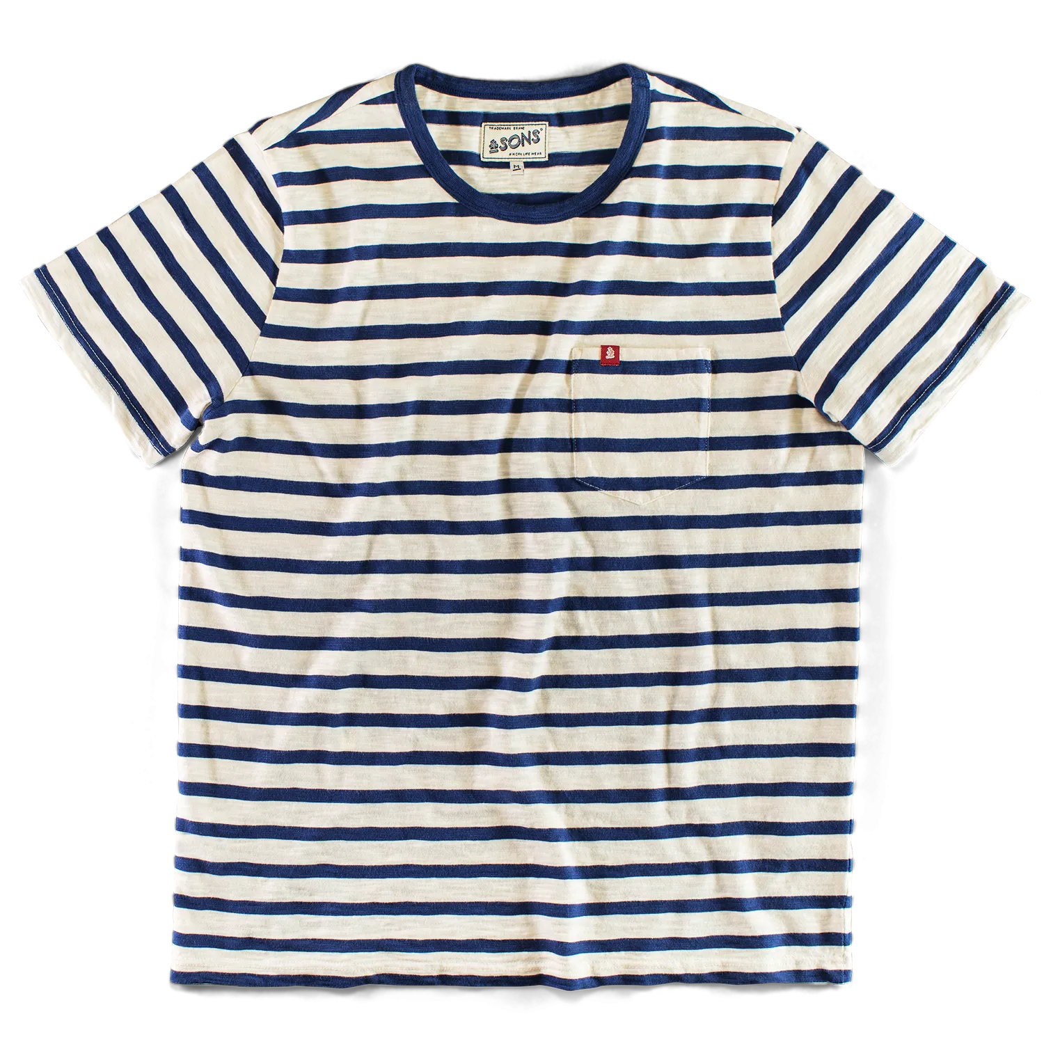 Breton Striped T Shirt Blue