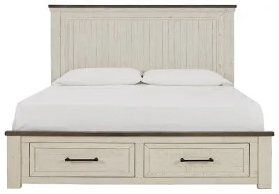 Brewgan California King Panel Storage Bed with Dresser