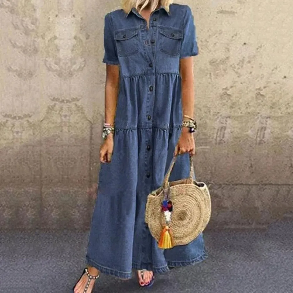 Briana - Loose Denim Dress