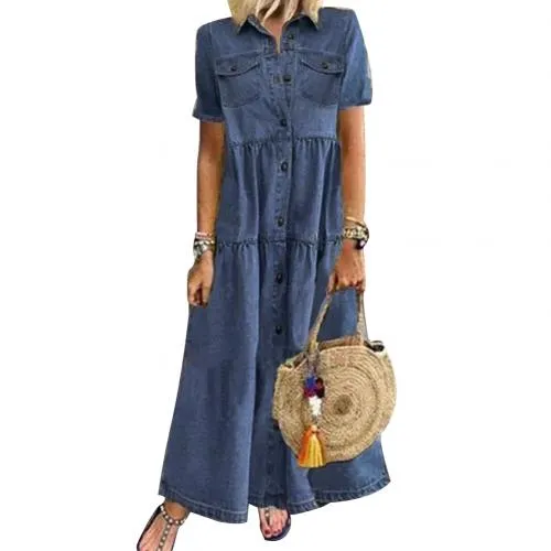 Briana - Loose Denim Dress