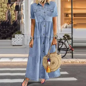 Briana - Loose Denim Dress