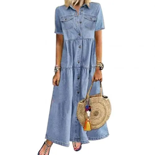 Briana - Loose Denim Dress