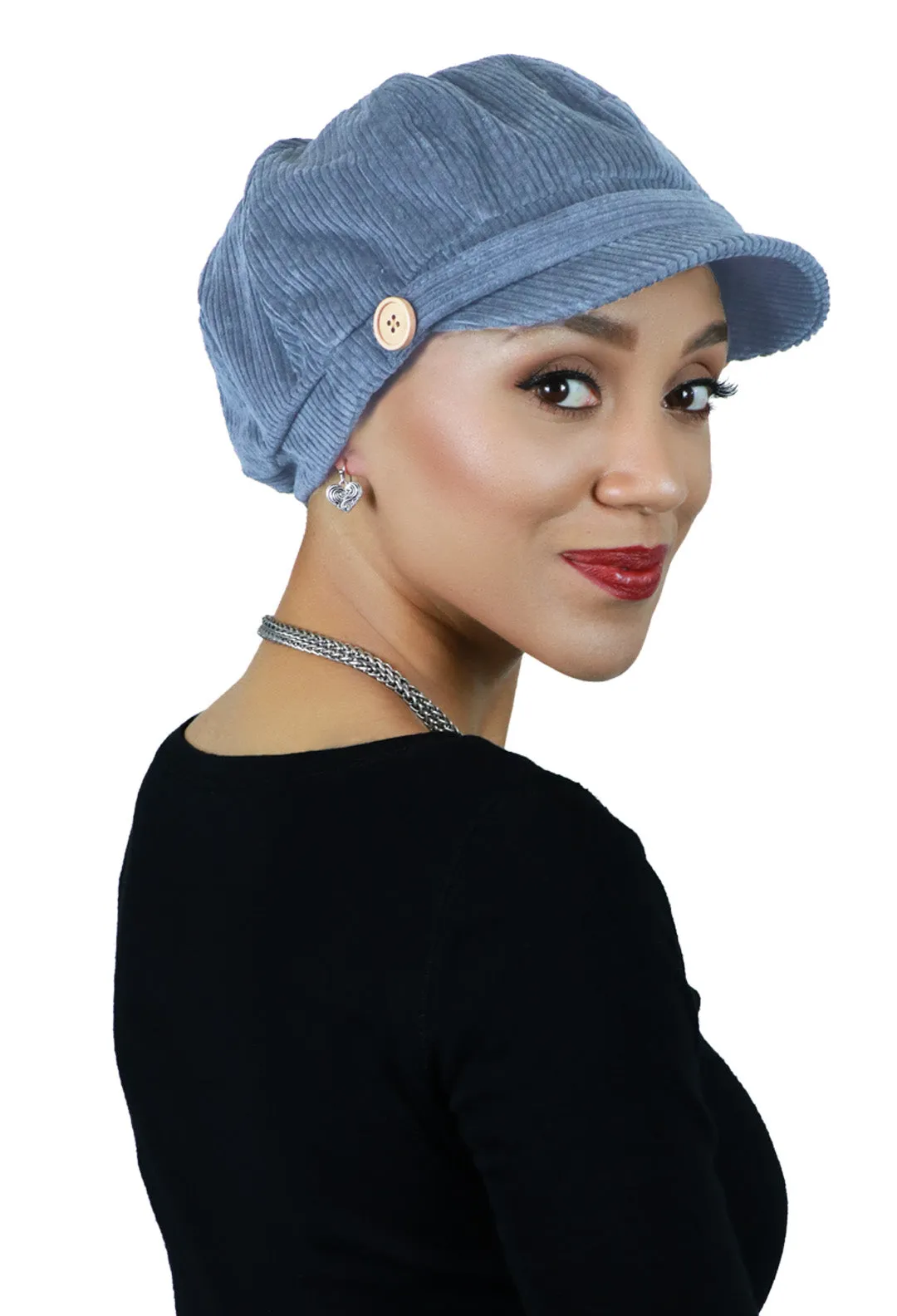 Brianna Corduroy Newsboy Cabbie Hat for Women