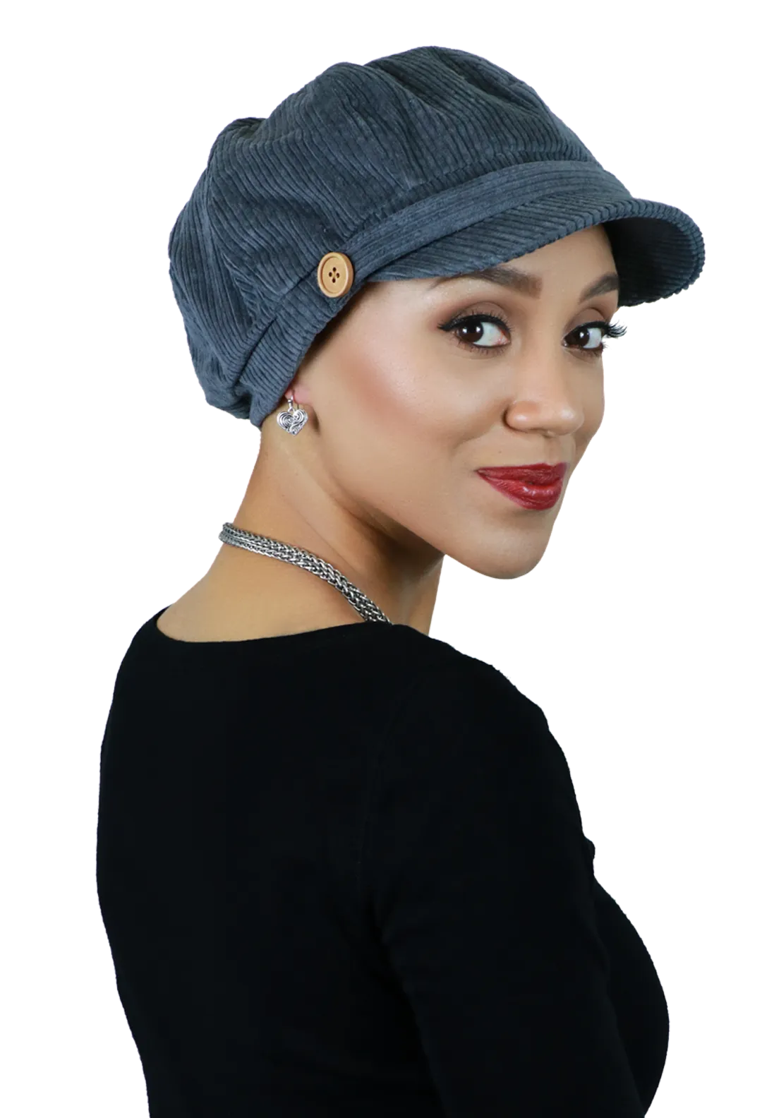 Brianna Corduroy Newsboy Cabbie Hat for Women