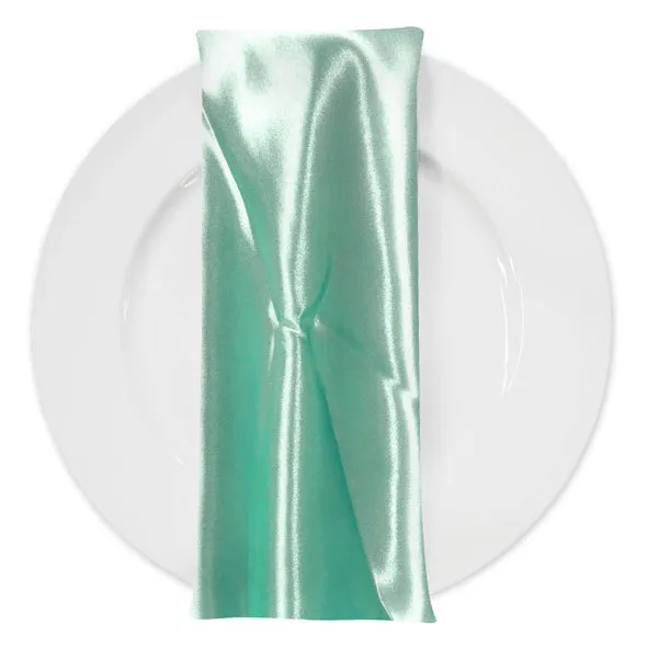 Bridal Satin Table Napkin in Mint 765