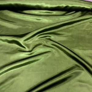 Bridal Satin Wholesale Fabric in Dark Olive 553