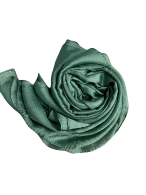 Bridal Silky Shine  Hijabs Color Apple Green