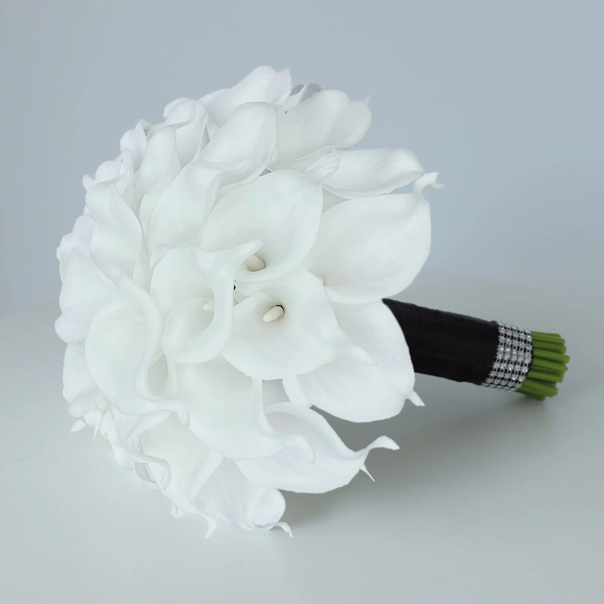 Bridal White Calla Lily Bouquet 10"