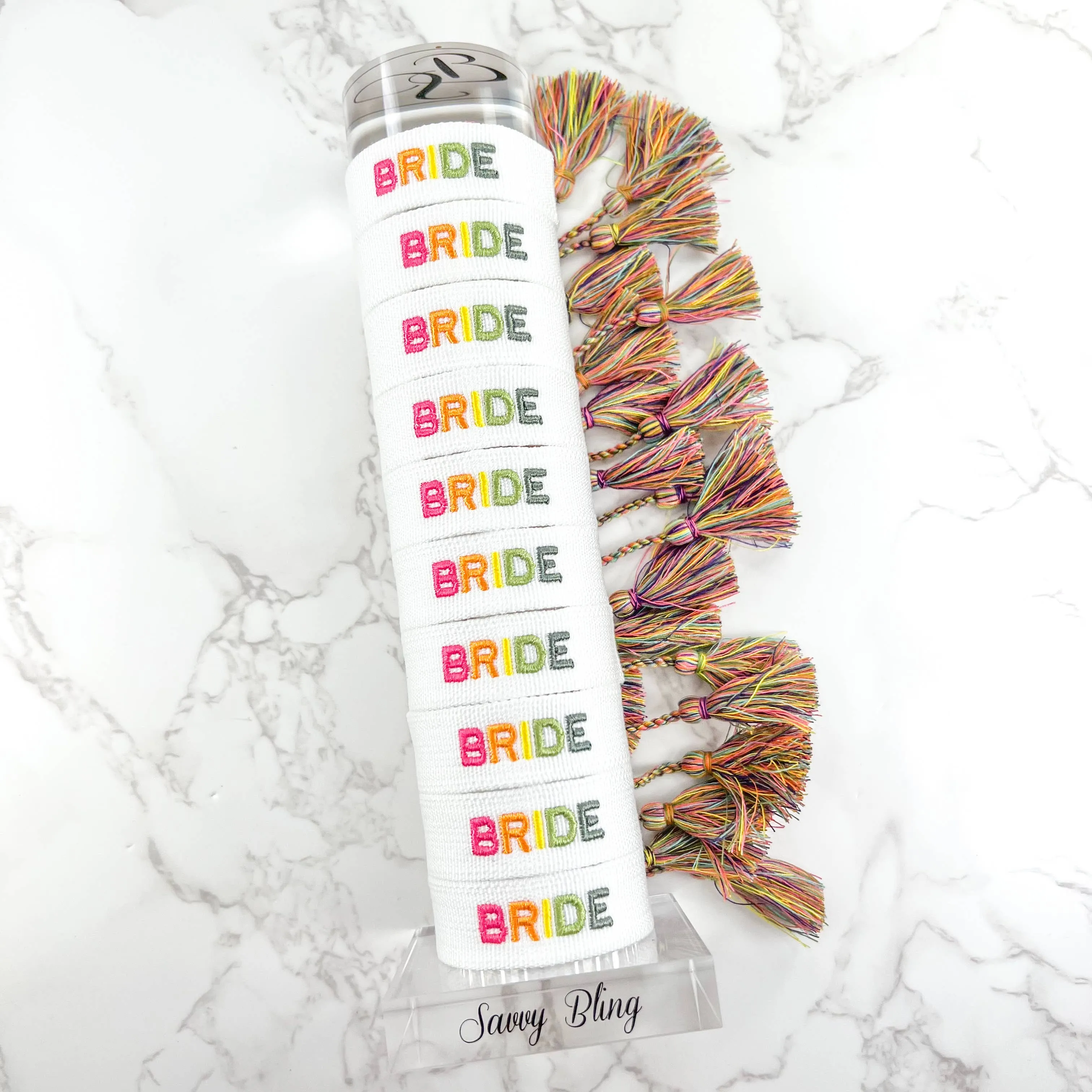 Bride Colorful Embroidered Bracelet