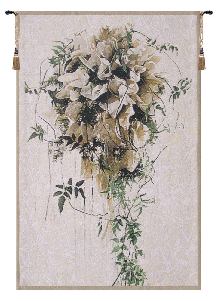 Brides Bouquet Belgian Tapestry Wall Hanging