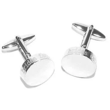 Brides Father Laser Etched Engravable  Wedding Cufflinks