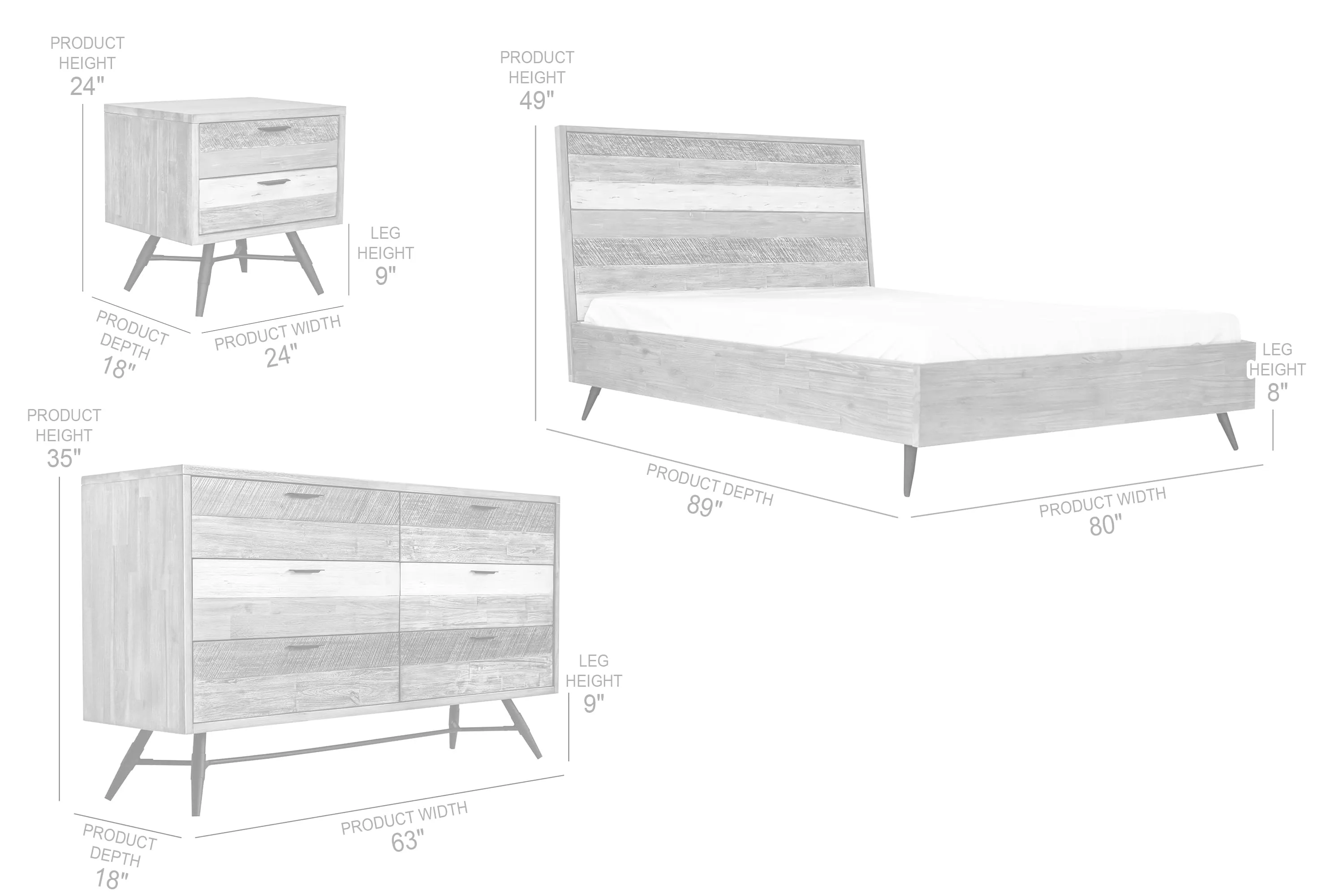 Bridges 4pc Bedroom Set