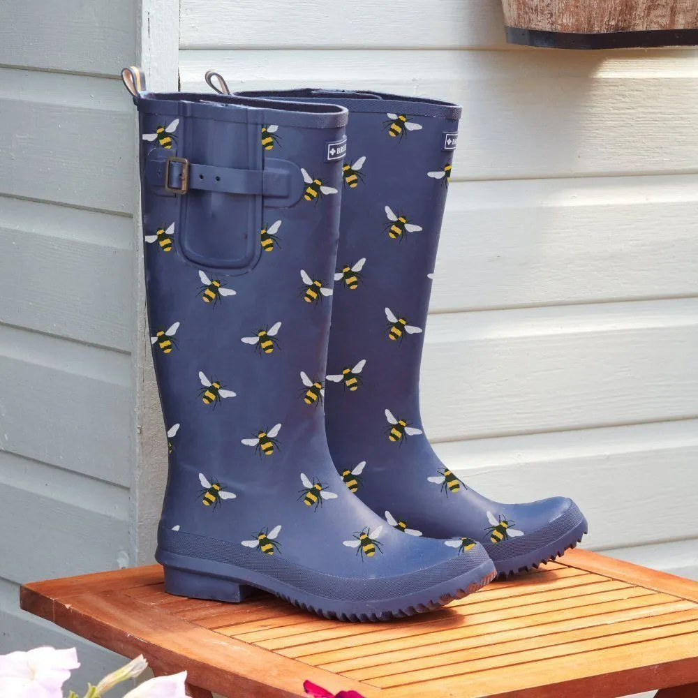 Briers Navy Bees Wellies - Size 8