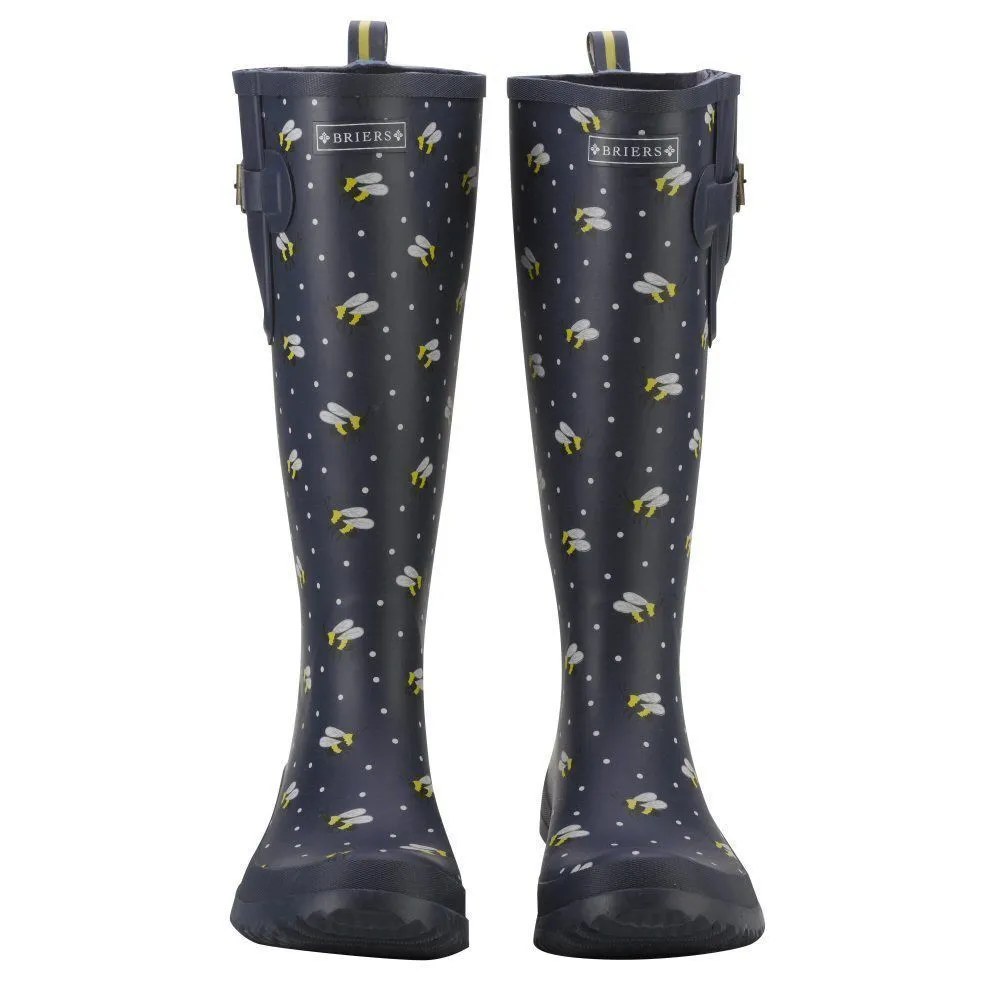 Briers Navy Bees Wellies - Size 8