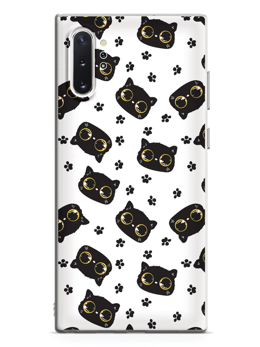 Bright Eyed Kitten Pattern - Yellow Case